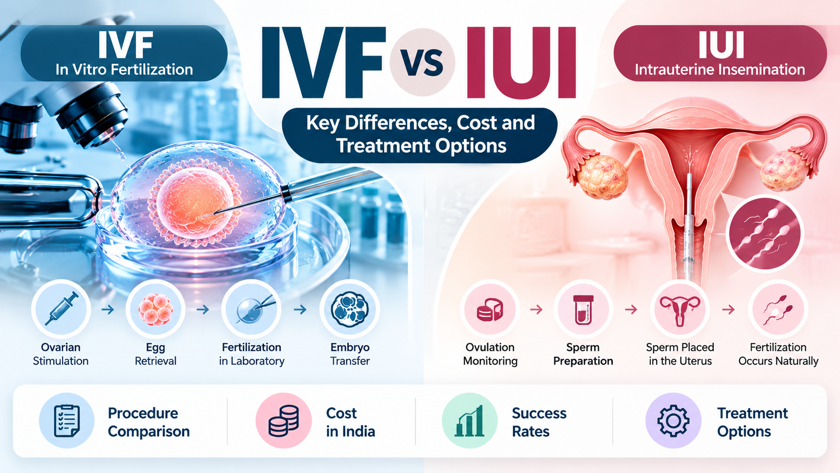 IVF vs IUI: Key Differences, Cost and Treatment Options